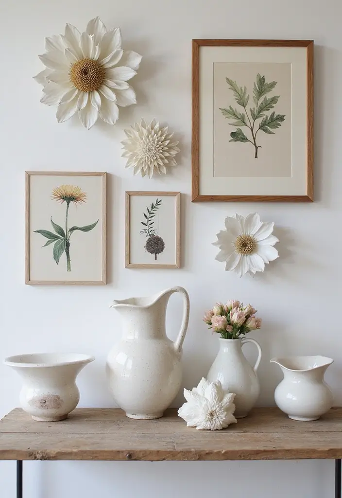 29 Ceramic Flowers Wall Decor Ideas To Brighten Your Home 37 29 Ceramic Flowers Wall Decor Ideas To Brighten Your Home - 15. Botanical Wall Art