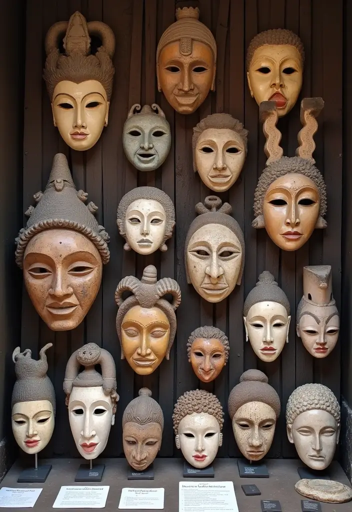 29 Ceramic Mask Decor Ideas That Double As Art Pieces 54 29 Ceramic Mask Decor Ideas That Double As Art Pieces - 24. Masks as Part of a Cultural Statement