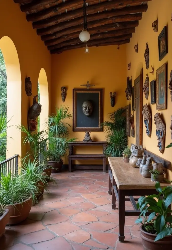 29 Ceramic Mask Decor Ideas That Double As Art Pieces 55 29 Ceramic Mask Decor Ideas That Double As Art Pieces - 25. Showcasing Local Artists' Work