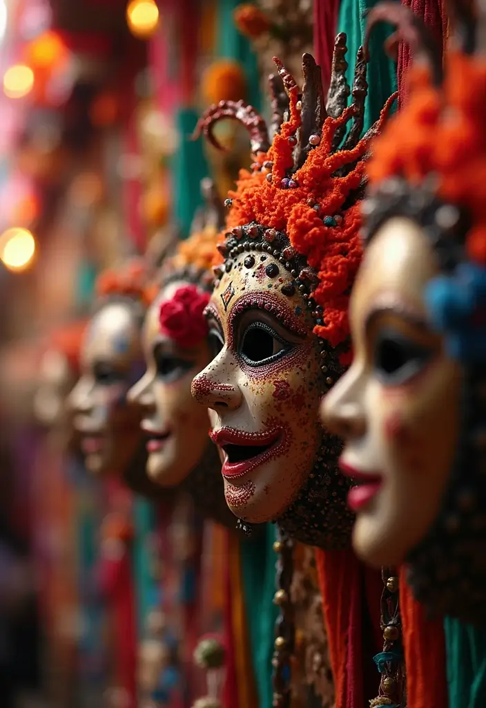 29 Ceramic Mask Decor Ideas That Double As Art Pieces 10 29 Ceramic Mask Decor Ideas That Double As Art Pieces - 8. Masks as Party Decor
