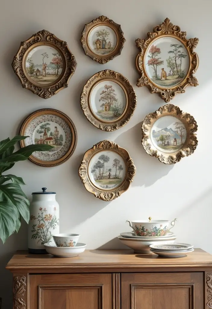 29 Ceramic Plate Decor Inspirations To Personalize Your Walls - 15. Frame It Up