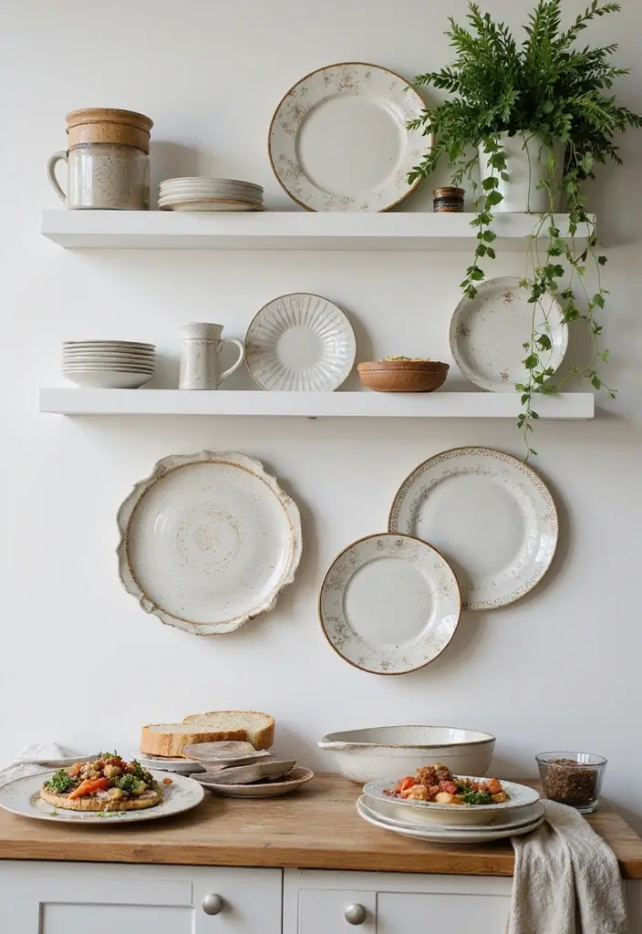 29 Ceramic Plate Decor Inspirations To Personalize Your Walls - 21. Plates as Functional Decor
