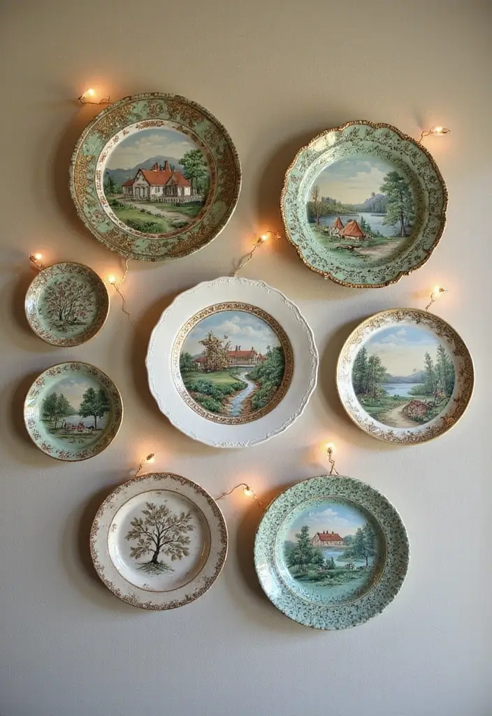 29 Ceramic Plate Decor Inspirations To Personalize Your Walls - 24. Family Heirlooms