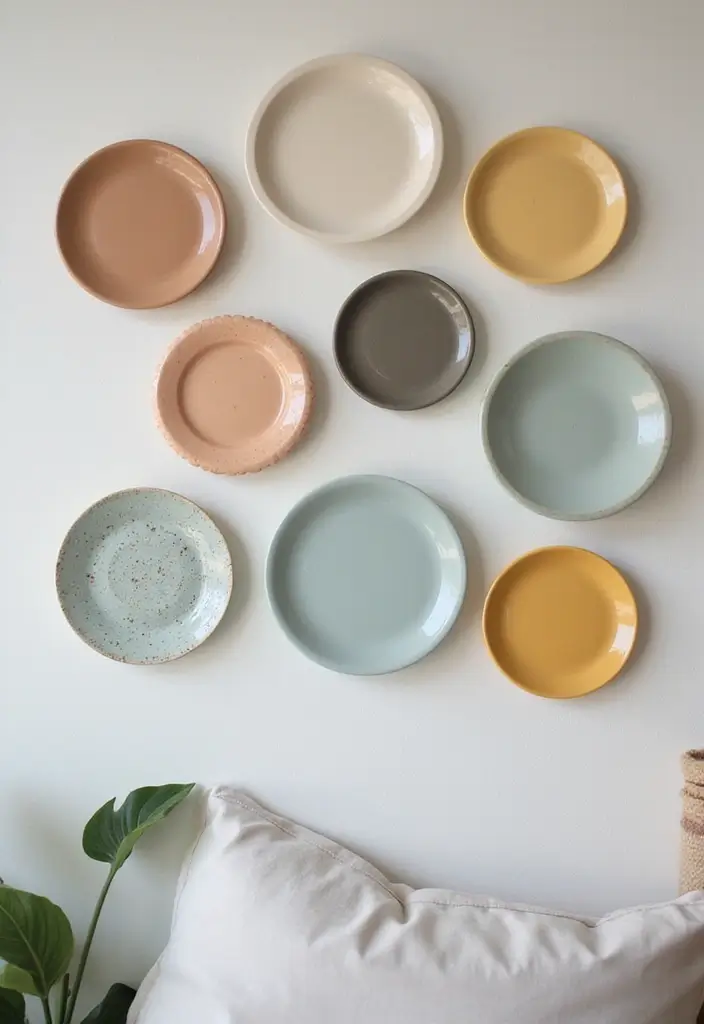 29 Ceramic Plate Decor Inspirations To Personalize Your Walls - 27. Harmonious Color Harmony