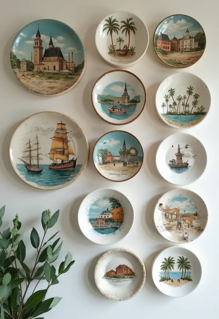 29 Ceramic Plate Decor Inspirations To Personalize Your Walls - 4. Themed Collections