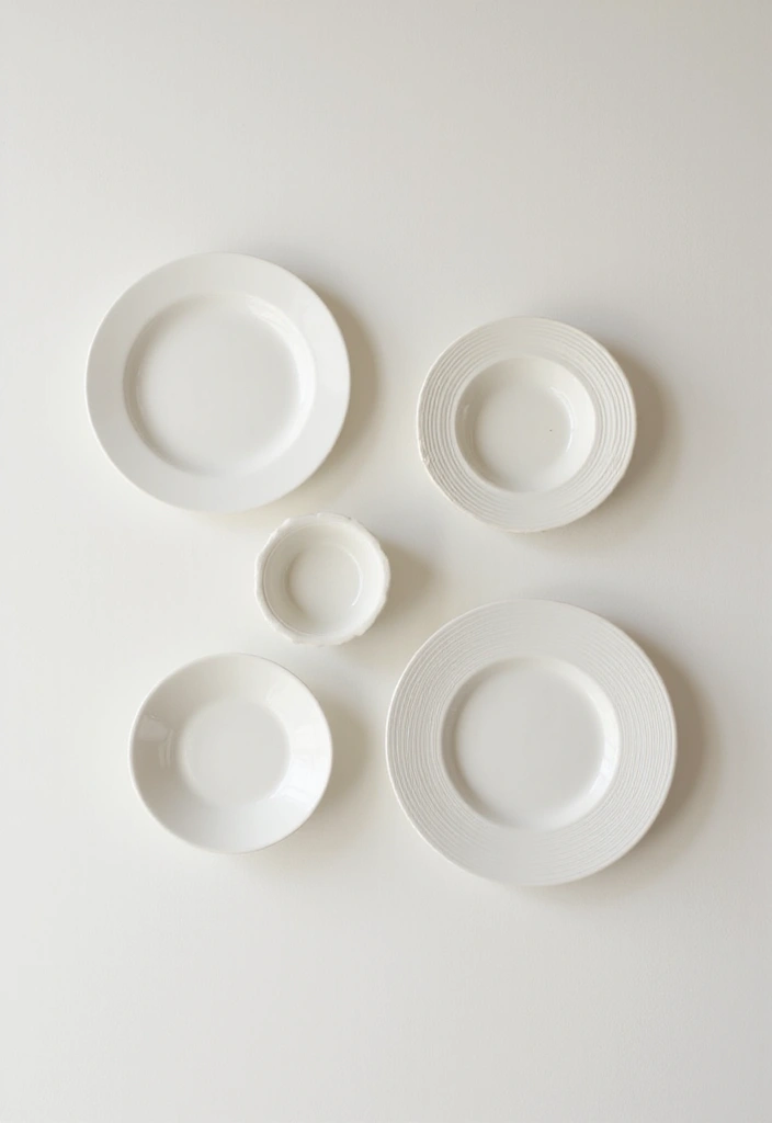 29 Ceramic Plate Decor Inspirations To Personalize Your Walls - 5. Minimalistic Touch