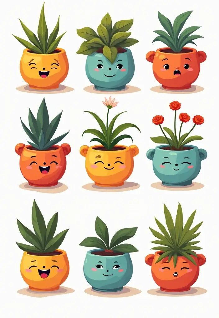 29 Home Decor Ceramic Projects Anyone Can Try 1 29 Home Decor Ceramic Projects Anyone Can Try - 1. Whimsical Face Planters