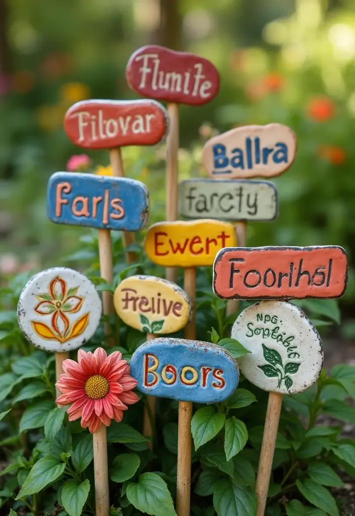 29 Home Decor Ceramic Projects Anyone Can Try 81 29 Home Decor Ceramic Projects Anyone Can Try - 25. Plant Markers