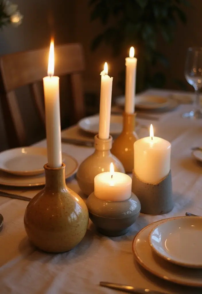 29 Home Decor Ceramic Projects Anyone Can Try 36 29 Home Decor Ceramic Projects Anyone Can Try - 8. Candle Holders