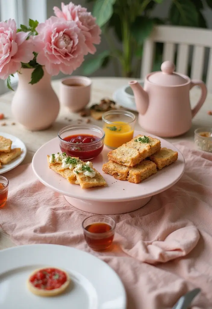 29 Pink Ceramic Decor Ideas That Feel Soft And Elegant - 22. Pink Ceramic Serving Trays