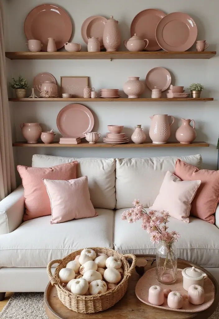 29 Pink Ceramic Decor Ideas That Feel Soft And Elegant - 29. Pink Ceramic Decorative Accents