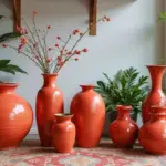 29 Red Ceramic Vase Decor Ideas That Make Bold Statements
