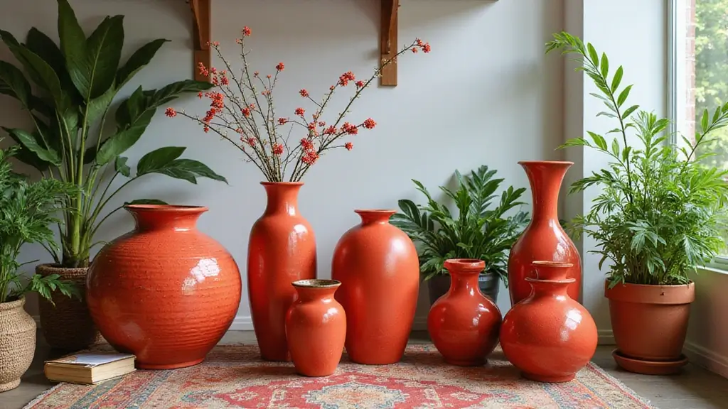29 Red Ceramic Vase Decor Ideas That Make Bold Statements