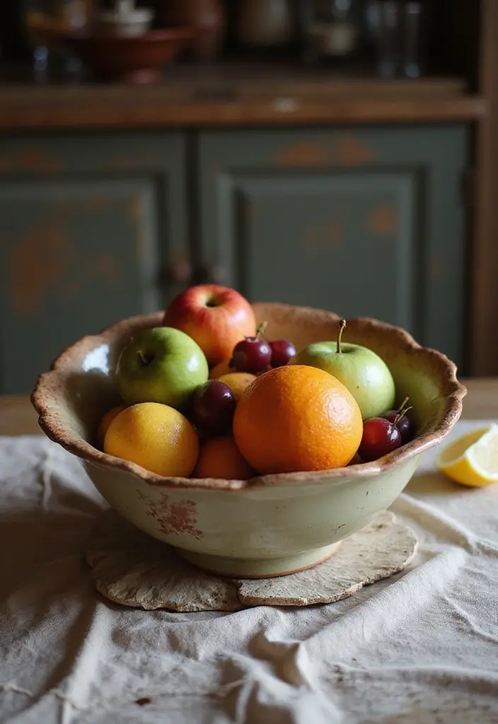 29 Vintage Ceramic Kitchen Decor Ideas With Nostalgic Charm 41 29 Vintage Ceramic Kitchen Decor Ideas With Nostalgic Charm - 11. Vintage Fruit Bowls