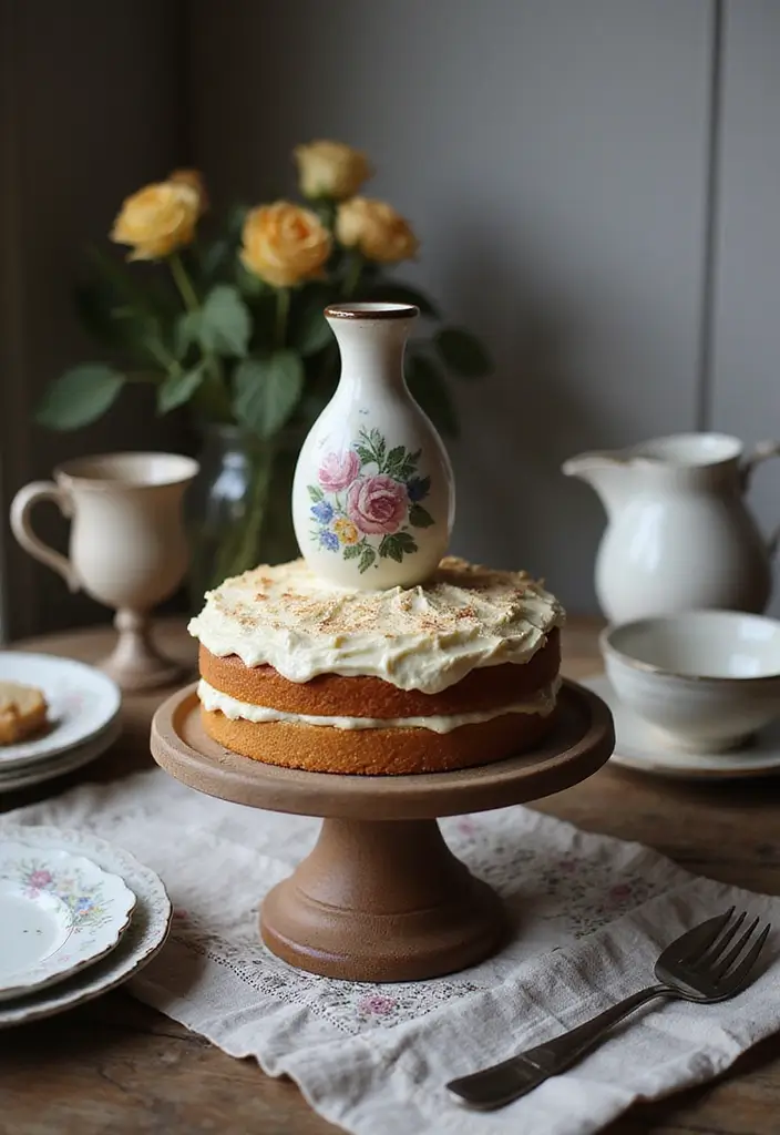 29 Vintage Ceramic Kitchen Decor Ideas With Nostalgic Charm 89 29 Vintage Ceramic Kitchen Decor Ideas With Nostalgic Charm - 23. Vintage Cake Toppers