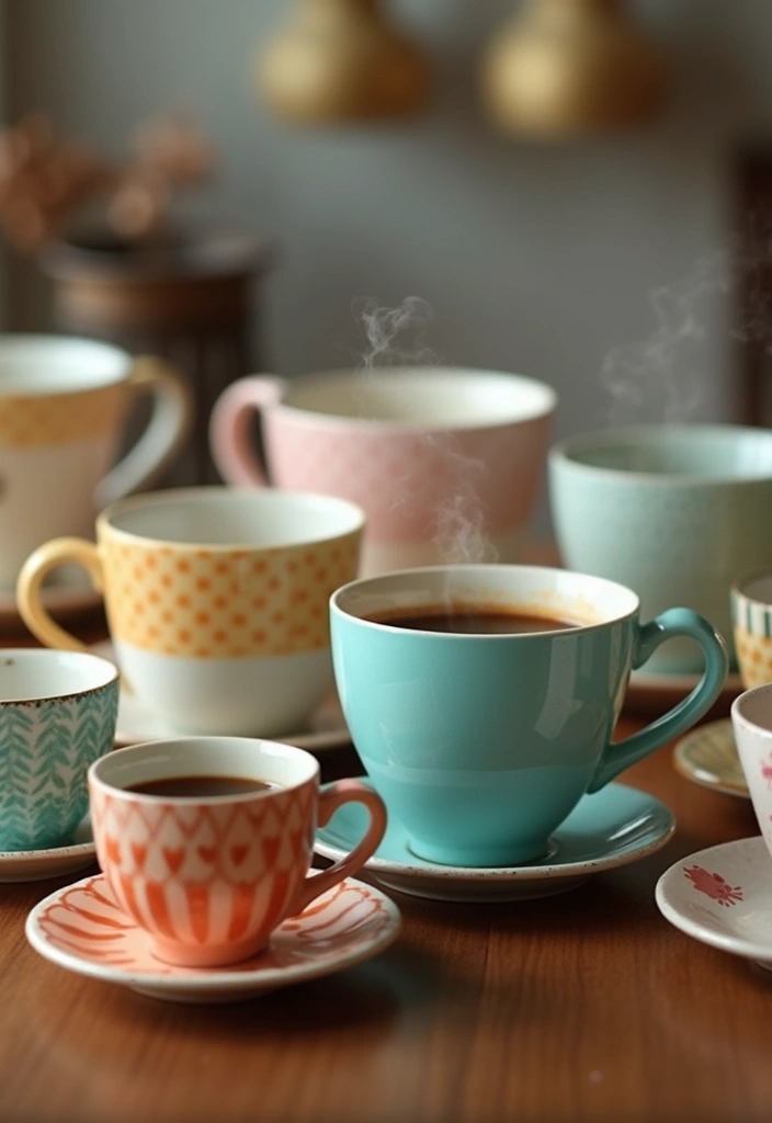 29 Vintage Ceramic Kitchen Decor Ideas With Nostalgic Charm 100 29 Vintage Ceramic Kitchen Decor Ideas With Nostalgic Charm - 26. Vintage Coffee Mugs