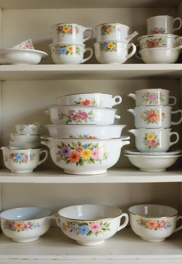 29 Vintage Ceramic Kitchen Decor Ideas With Nostalgic Charm 9 29 Vintage Ceramic Kitchen Decor Ideas With Nostalgic Charm - 3. Vintage Mixing Bowl Collection