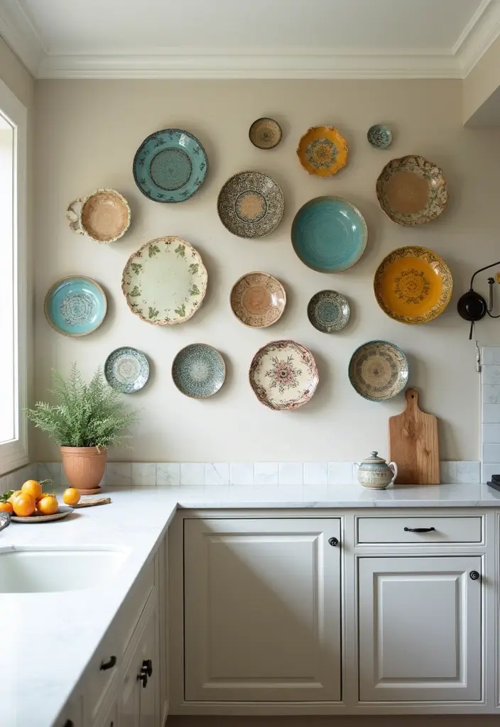 29 Vintage Ceramic Kitchen Decor Ideas With Nostalgic Charm 16 29 Vintage Ceramic Kitchen Decor Ideas With Nostalgic Charm - 4. Charming Ceramic Wall Art