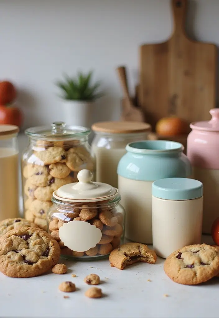 29 Vintage Ceramic Kitchen Decor Ideas With Nostalgic Charm 23 29 Vintage Ceramic Kitchen Decor Ideas With Nostalgic Charm - 5. Vintage Cookie Jar Collection