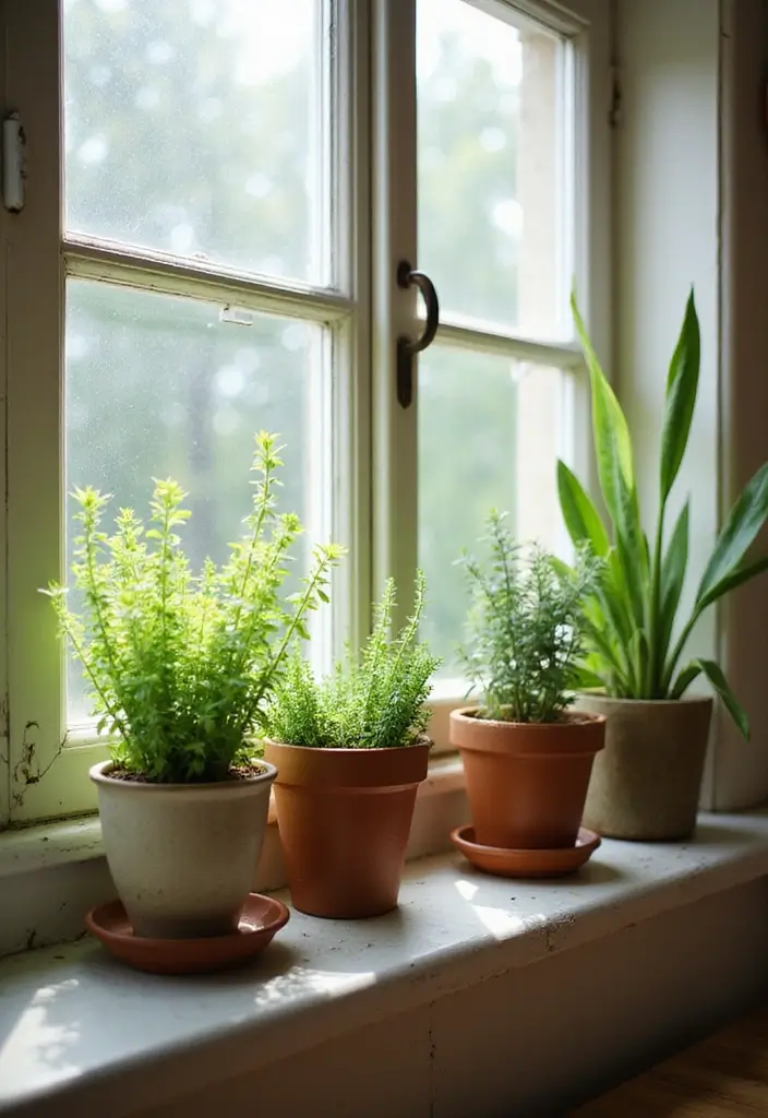 29 Vintage Ceramic Kitchen Decor Ideas With Nostalgic Charm 32 29 Vintage Ceramic Kitchen Decor Ideas With Nostalgic Charm - 8. Vintage Ceramic Plant Pots