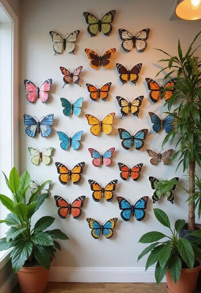 30+ Ceramic Butterfly Decor Ideas For Whimsical Charm 1 30+ Ceramic Butterfly Decor Ideas For Whimsical Charm - 1. Vibrant Butterfly Wall Art