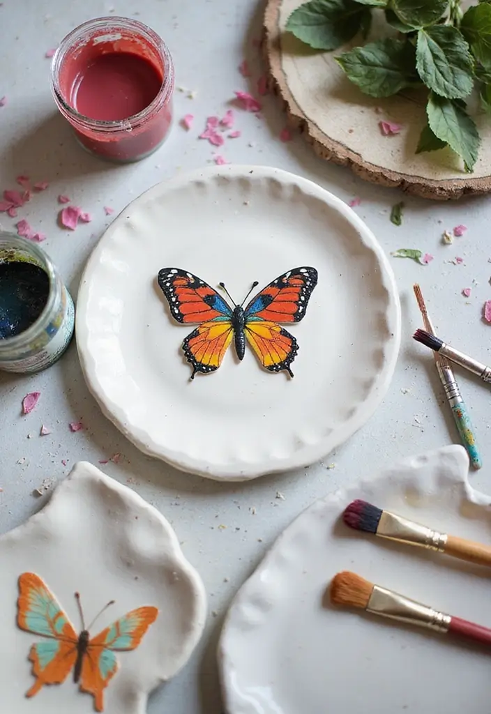 30+ Ceramic Butterfly Decor Ideas For Whimsical Charm 28 30+ Ceramic Butterfly Decor Ideas For Whimsical Charm - 10. DIY Ceramic Butterfly Art