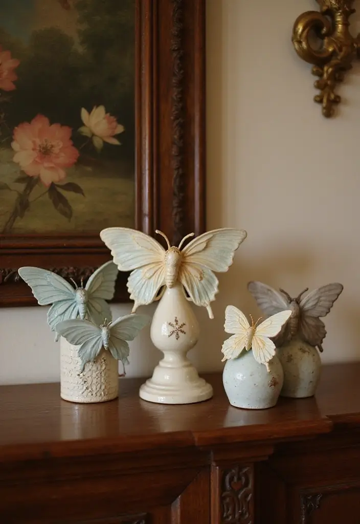 30+ Ceramic Butterfly Decor Ideas For Whimsical Charm 2 30+ Ceramic Butterfly Decor Ideas For Whimsical Charm - 2. Delicate Butterfly Figurines