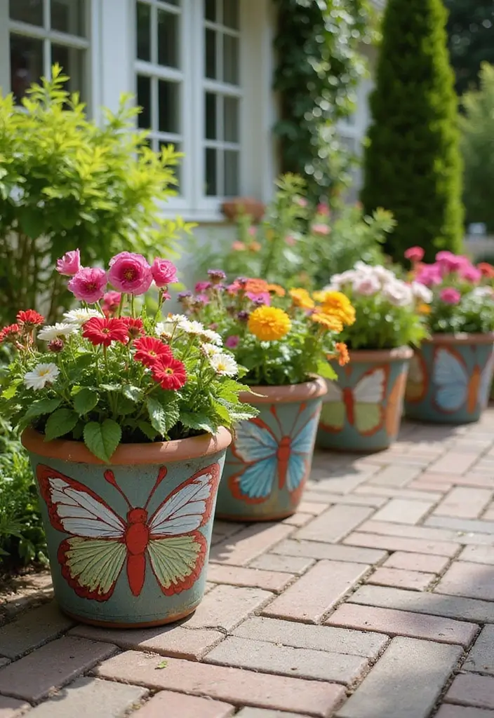 30+ Ceramic Butterfly Decor Ideas For Whimsical Charm 61 30+ Ceramic Butterfly Decor Ideas For Whimsical Charm - 29. Butterfly-Themed Garden Pots