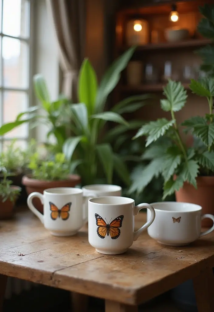 30+ Ceramic Butterfly Decor Ideas For Whimsical Charm 13 30+ Ceramic Butterfly Decor Ideas For Whimsical Charm - 5. Butterfly Mugs for Everyday Use