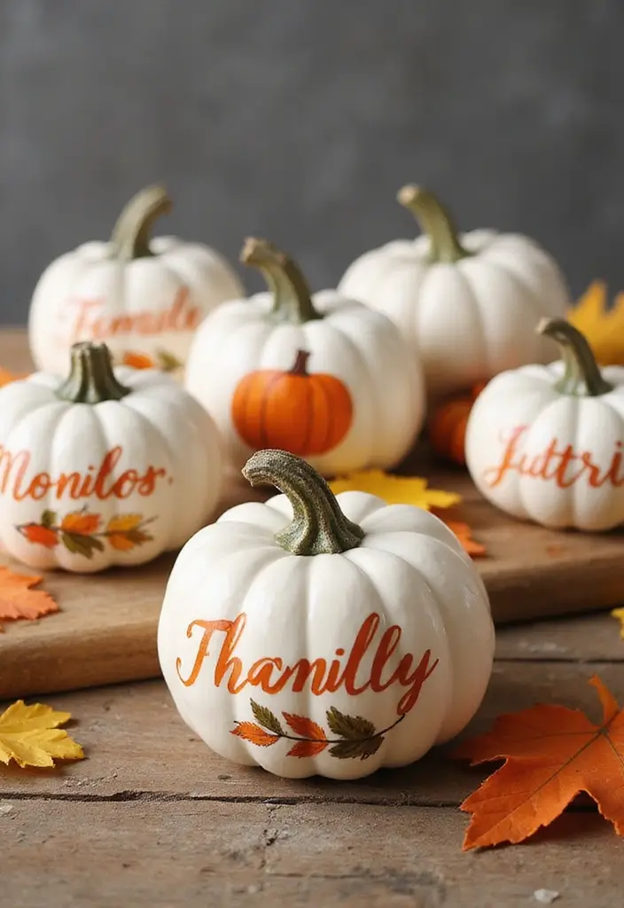30 Ceramic Pumpkin Decor Ideas For Cozy Seasonal Styling 71 30 Ceramic Pumpkin Decor Ideas For Cozy Seasonal Styling - 11. Personalized Pumpkins