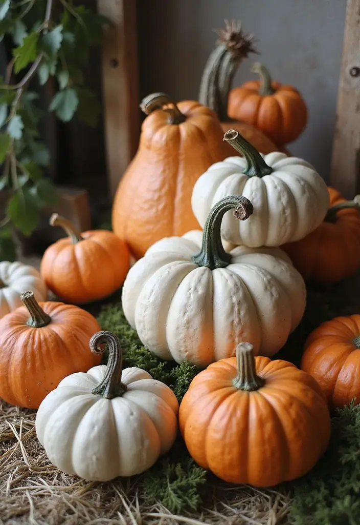 30 Ceramic Pumpkin Decor Ideas For Cozy Seasonal Styling 78 30 Ceramic Pumpkin Decor Ideas For Cozy Seasonal Styling - 12. Layered Pumpkin Displays