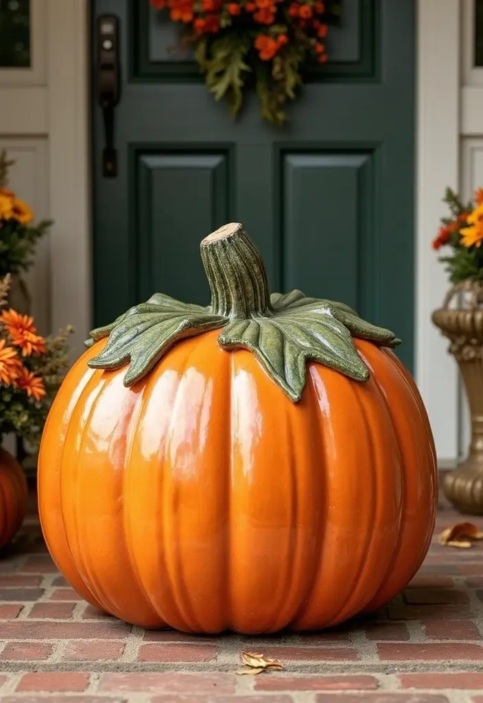 30 Ceramic Pumpkin Decor Ideas For Cozy Seasonal Styling 97 30 Ceramic Pumpkin Decor Ideas For Cozy Seasonal Styling - 15. Statement Pumpkin Pieces