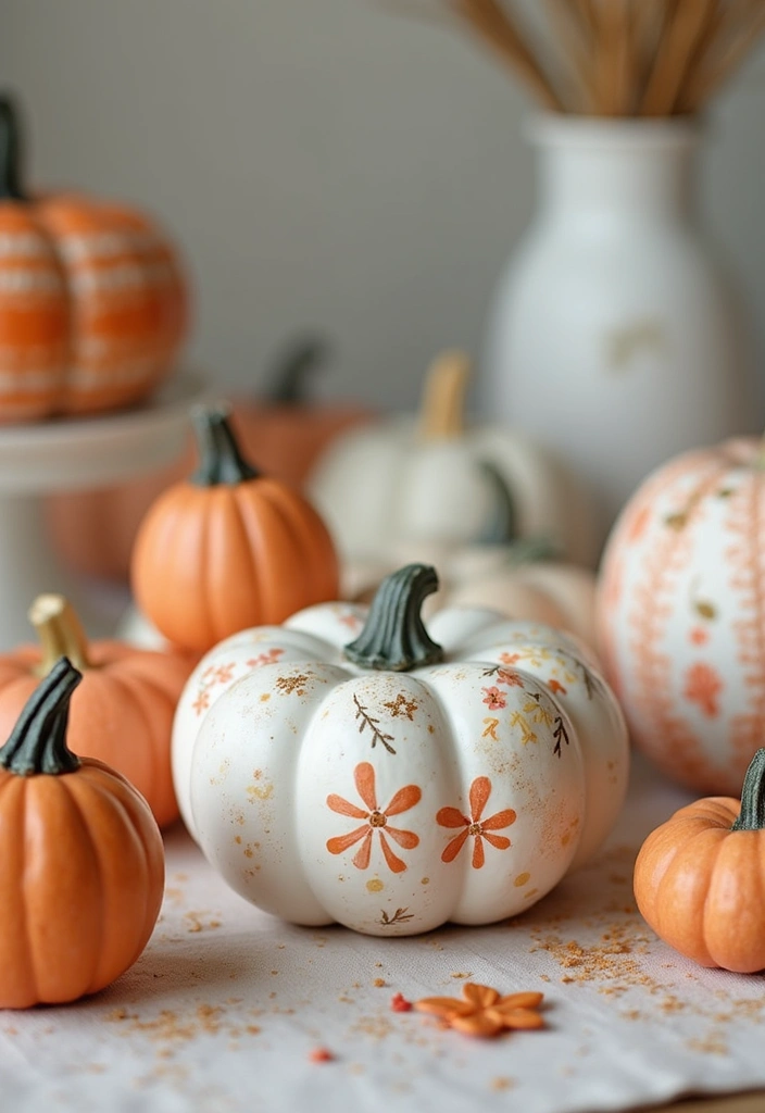 30 Ceramic Pumpkin Decor Ideas For Cozy Seasonal Styling 195 30 Ceramic Pumpkin Decor Ideas For Cozy Seasonal Styling - 29. DIY Painted Pumpkins