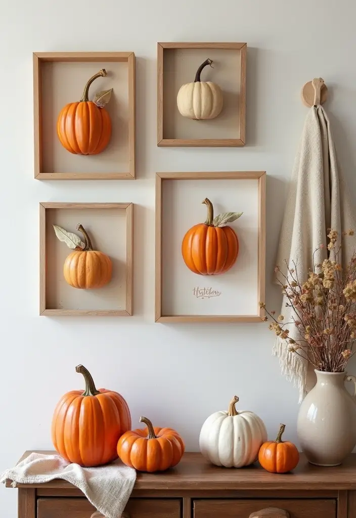 30 Ceramic Pumpkin Decor Ideas For Cozy Seasonal Styling 57 30 Ceramic Pumpkin Decor Ideas For Cozy Seasonal Styling - 9. Pumpkin Wall Art