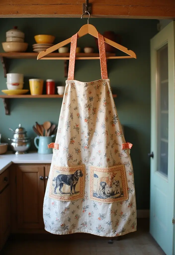 30+ Charming Vintage Ceramic Dog Decor Ideas 81 30+ Charming Vintage Ceramic Dog Decor Ideas - 27. Vintage Dog-Themed Aprons