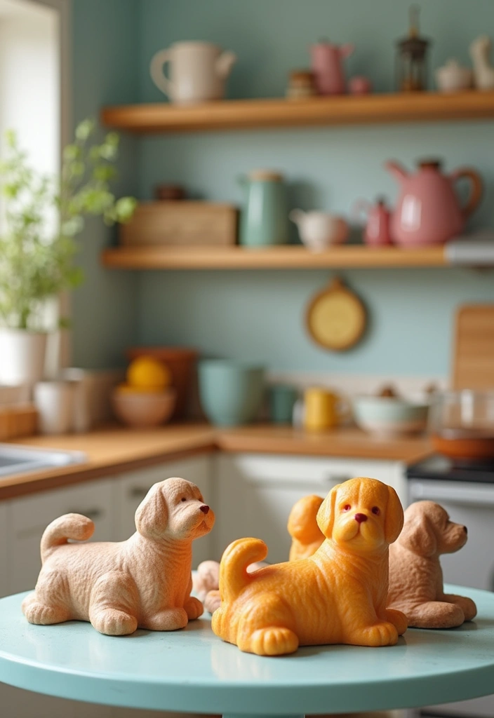30+ Charming Vintage Ceramic Dog Decor Ideas 86 30+ Charming Vintage Ceramic Dog Decor Ideas - 28. Vintage Dog Baking Molds