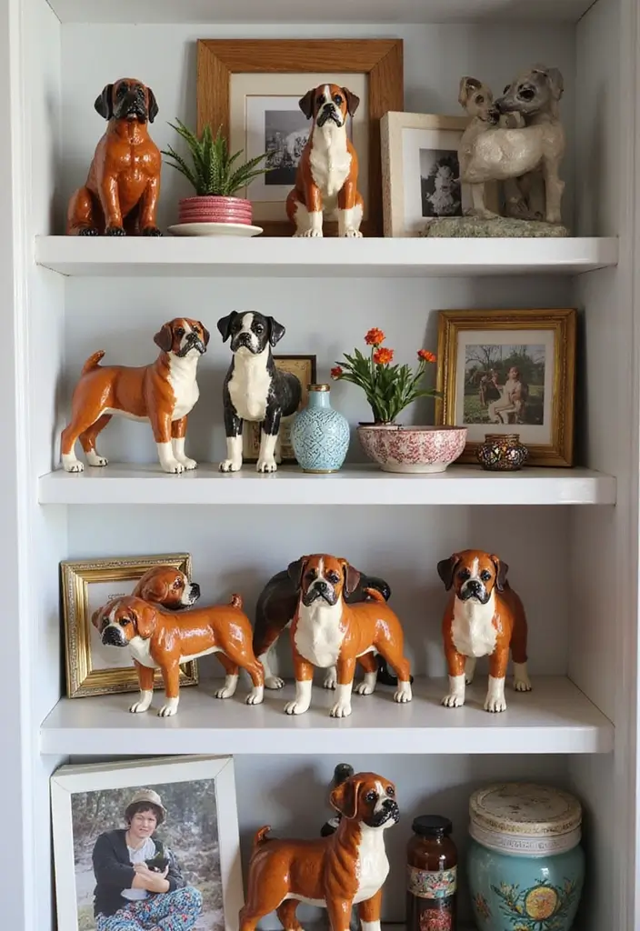 30+ Charming Vintage Ceramic Dog Decor Ideas 10 30+ Charming Vintage Ceramic Dog Decor Ideas - 4. Collectible Boxer Figurines