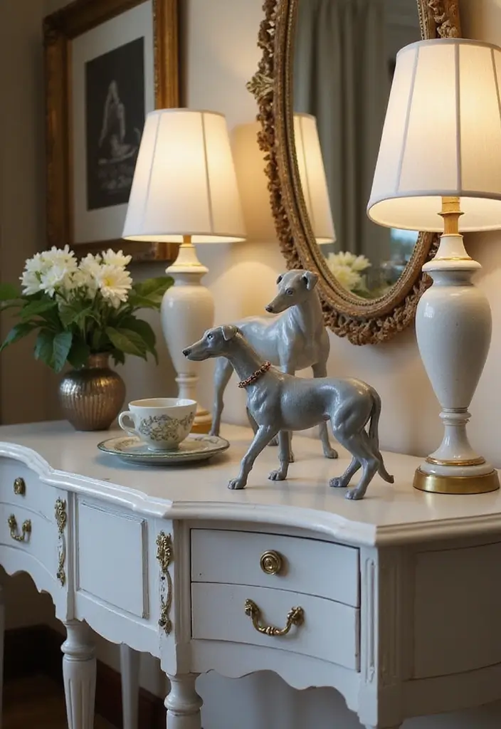 30+ Charming Vintage Ceramic Dog Decor Ideas 23 30+ Charming Vintage Ceramic Dog Decor Ideas - 9. Elegant Greyhound Figures
