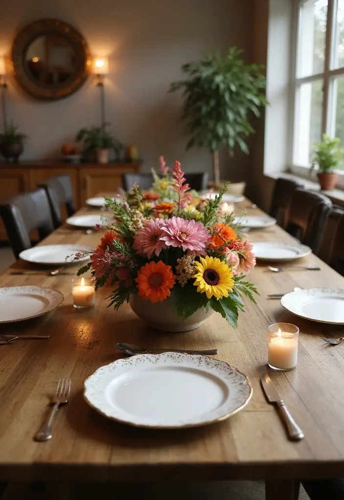 30 Home Decor Ideas With Ceramic Plates That Elevate Your Dining Space 2 30 Home Decor Ideas With Ceramic Plates That Elevate Your Dining Space - 2. Centerpiece Wonders