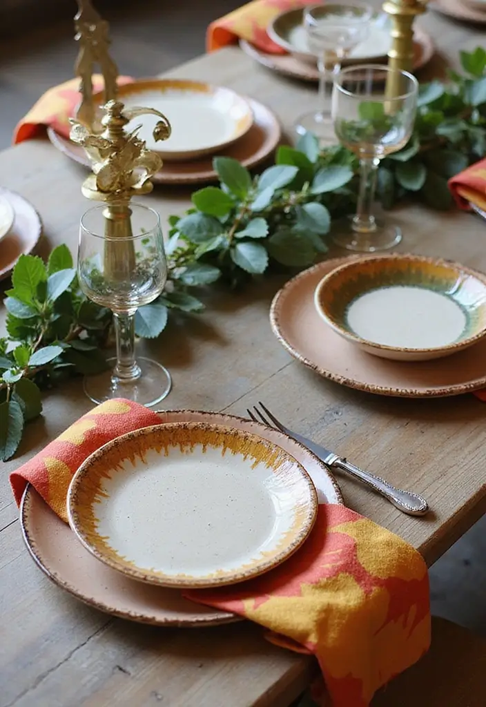 30 Home Decor Ideas With Ceramic Plates That Elevate Your Dining Space 4 30 Home Decor Ideas With Ceramic Plates That Elevate Your Dining Space - 4. Incorporate Plates into Tablescapes