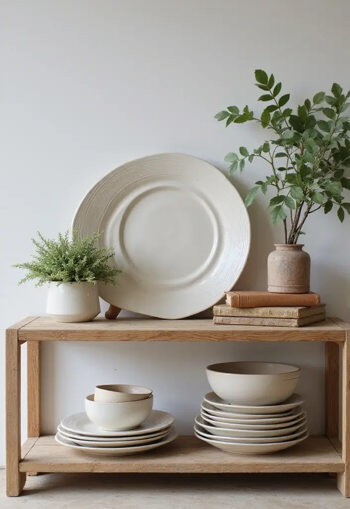 30 Home Decor Ideas With Ceramic Plates That Elevate Your Dining Space 13 30 Home Decor Ideas With Ceramic Plates That Elevate Your Dining Space - 9. Use Plates as Art for Side Tables