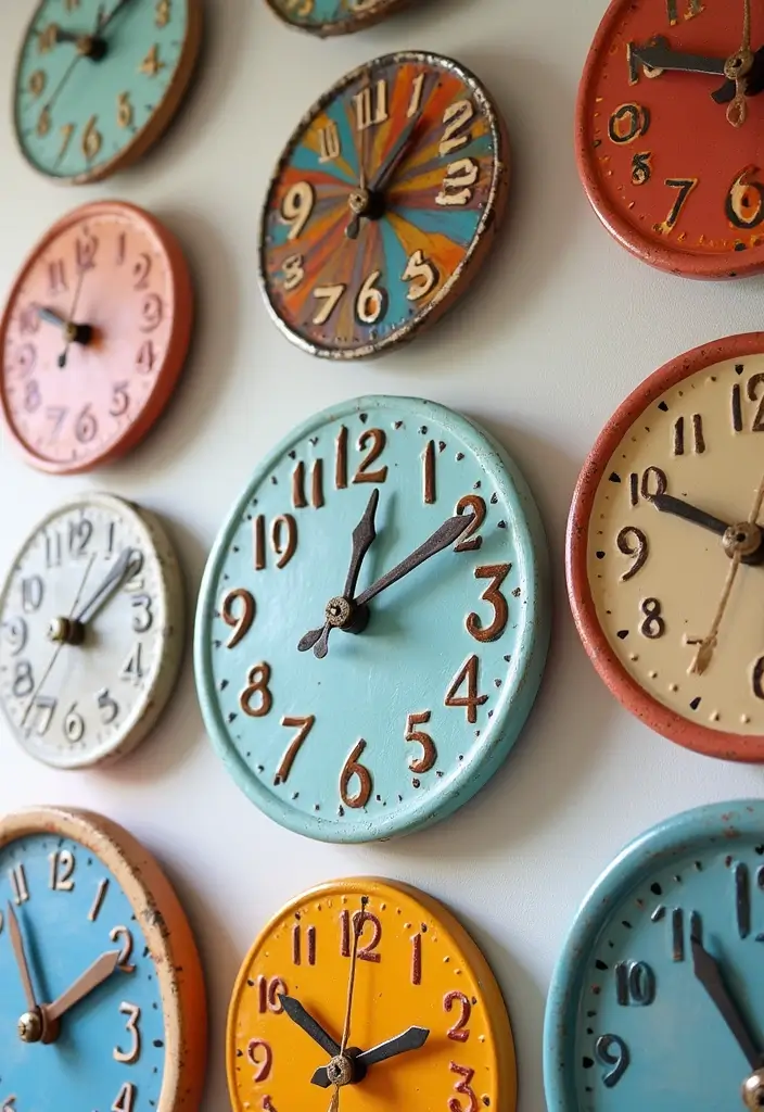 30+ MCM Ceramic Decor Inspirations For Retro Homes 21 30+ MCM Ceramic Decor Inspirations For Retro Homes - 15. Quirky Wall Clocks