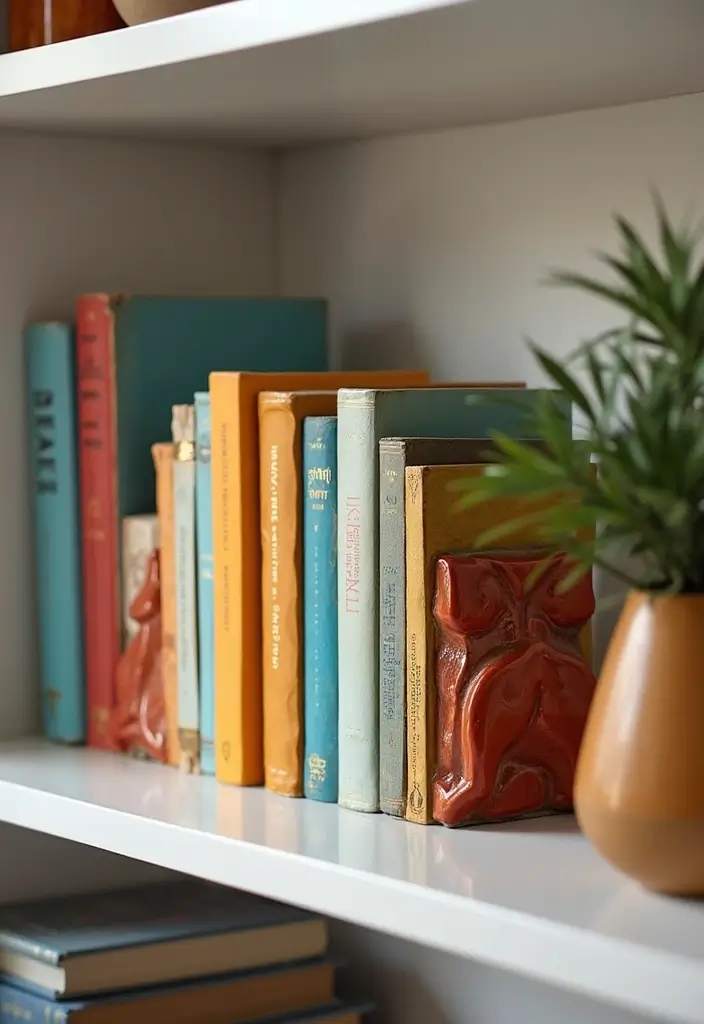 30+ MCM Ceramic Decor Inspirations For Retro Homes 28 30+ MCM Ceramic Decor Inspirations For Retro Homes - 16. Mid-Century Modern Bookends