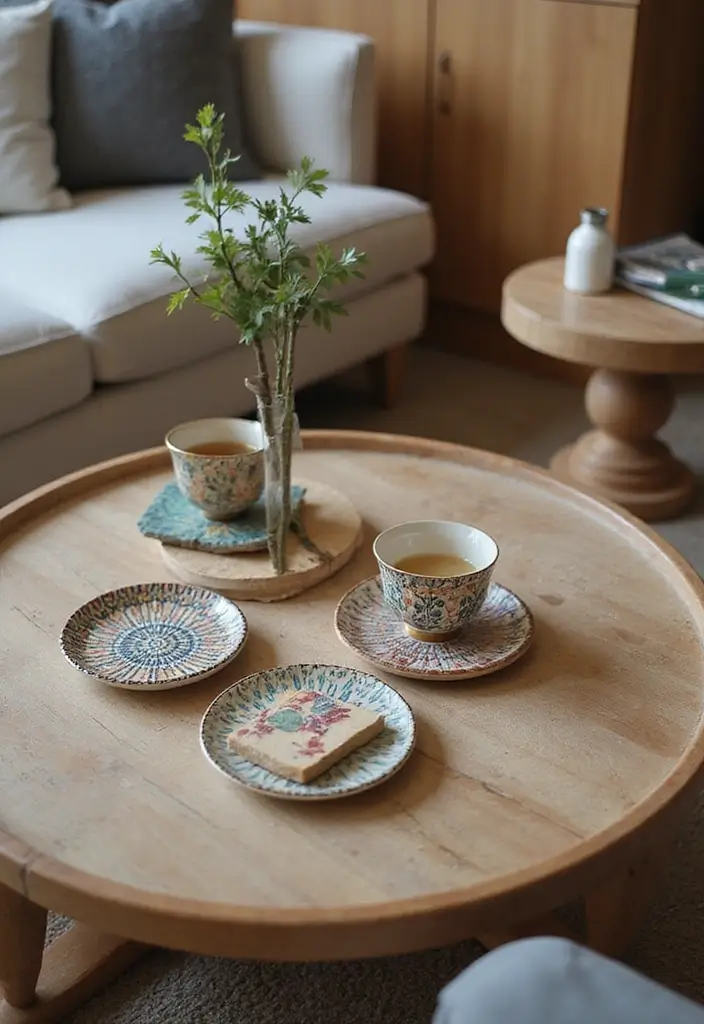 30+ MCM Ceramic Decor Inspirations For Retro Homes 35 30+ MCM Ceramic Decor Inspirations For Retro Homes - 19. Elegant Ceramic Coasters