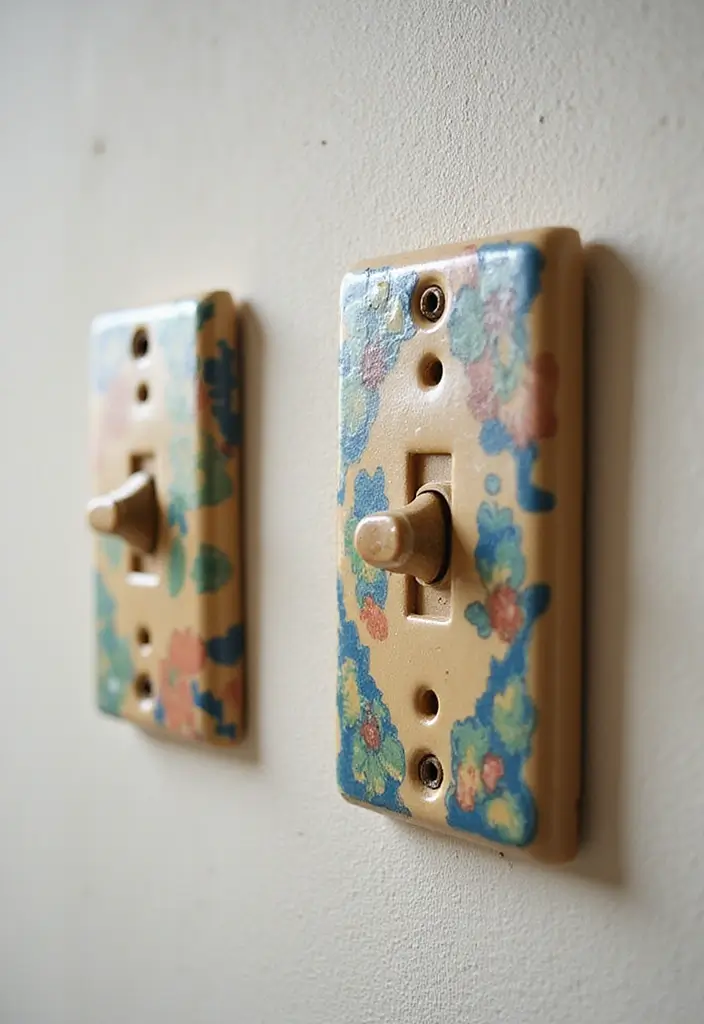 30+ MCM Ceramic Decor Inspirations For Retro Homes 42 30+ MCM Ceramic Decor Inspirations For Retro Homes - 22. Retro Switch Plates