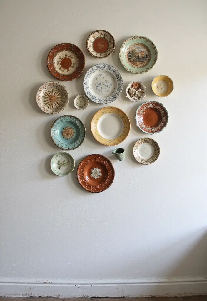 30+ MCM Ceramic Decor Inspirations For Retro Homes 3 30+ MCM Ceramic Decor Inspirations For Retro Homes - 3. Decorative Plates as Art