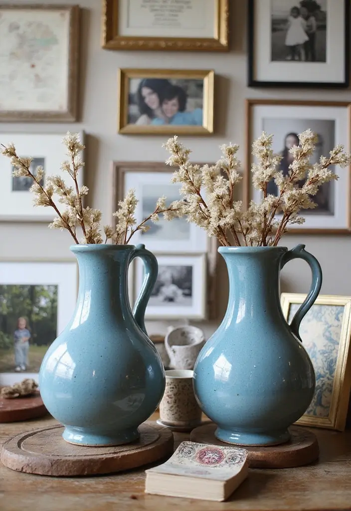 30+ Stunning Blue Ceramic Vase Decor Ideas For Any Room - 27. Personalized Touch