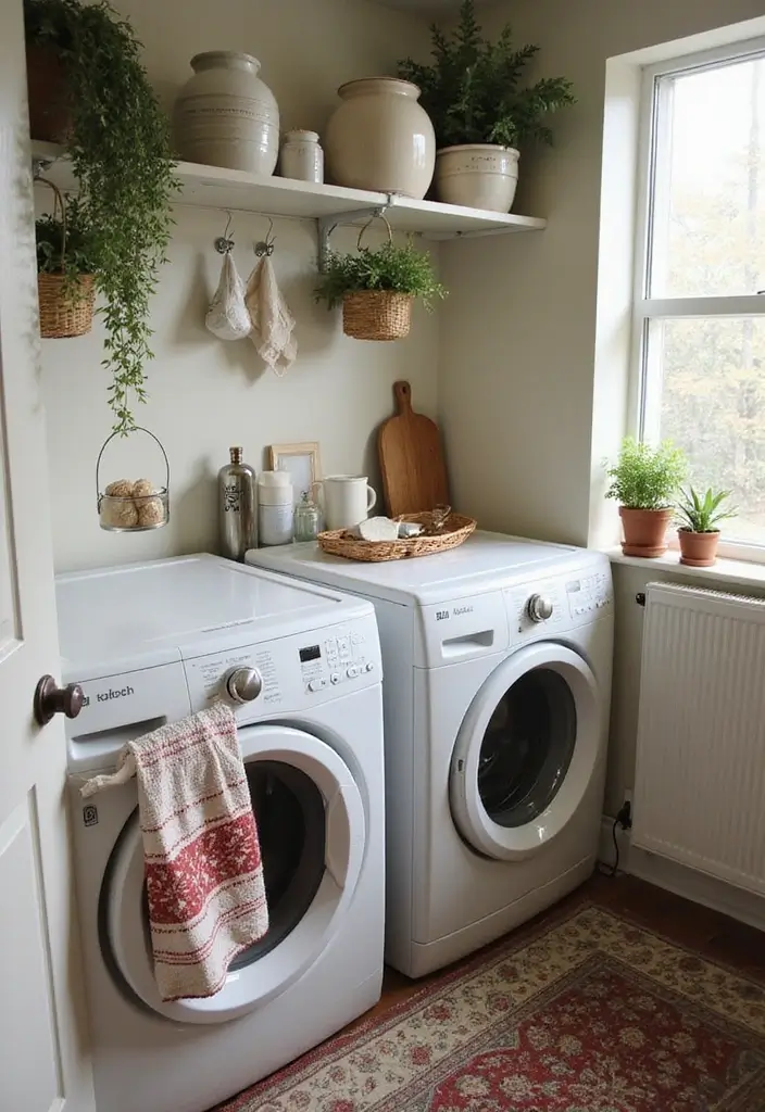 30+ Vintage Ceramic Crock Decor Ideas Worth Collecting 63 30+ Vintage Ceramic Crock Decor Ideas Worth Collecting - 27. Vintage Laundry Room Decor