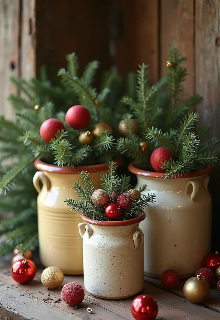 30+ Vintage Ceramic Crock Decor Ideas Worth Collecting 64 30+ Vintage Ceramic Crock Decor Ideas Worth Collecting - 28. Vintage Holiday Decor