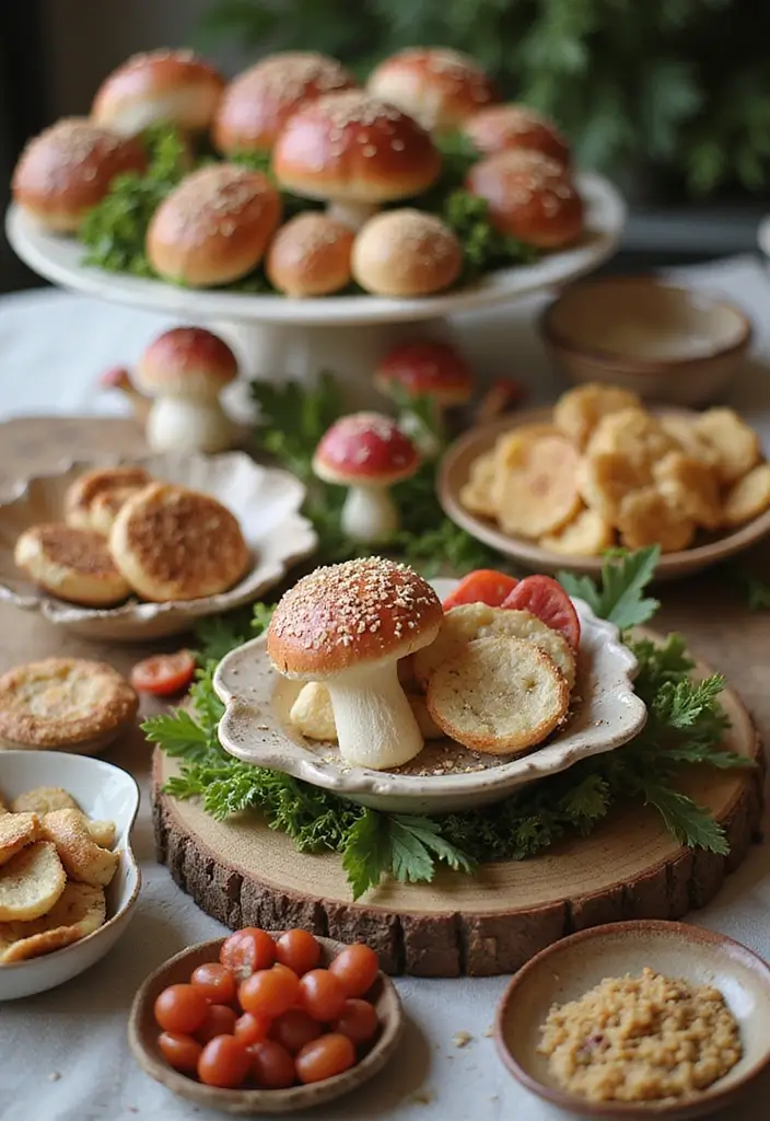 30+ Vintage Ceramic Mushroom Decor Inspirations For Retro Homes 28 30+ Vintage Ceramic Mushroom Decor Inspirations For Retro Homes - 12. Vintage Mushroom Serving Ware